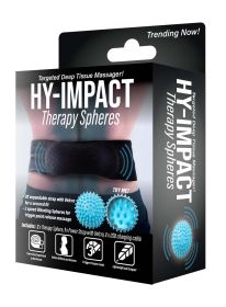 Hy-Impact 3 Speed Vibrating Massage Therapy Spheres with Expandable Strap