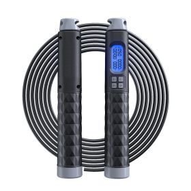 Sports Fitness Smart Cordless Skipping Rope (Option: Black grey)