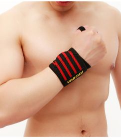 Fitness Wrist Bandage Anti Sprain Sports (Option: Red-Four stripes-55x8)