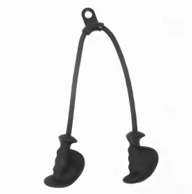 High Pull Down Back Gym Equipment Handle (Option: Black-Bicep pull grip)