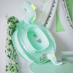 Baby Dinosaur Children's Swimming Ring (Option: Green-Inflatable base ring)