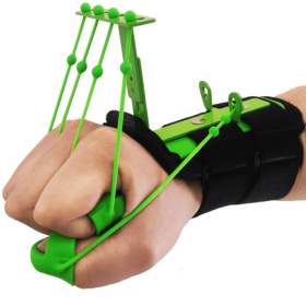 5-finger Silicone Wrist Tensioner Fitness Tools (Color: Green)