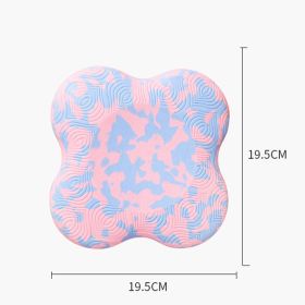 Thickening Non-slip Fitness Flat Support Pad (Option: Pink blue camouflage)