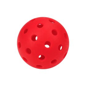 74mm40 Well Plastic Pickleball (Color: Red)