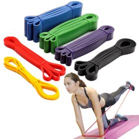 Elastic Resistance Band; Exercise Expander Stretch Fitness Rubber Band; Pull Up Assist Bands For Training Pilates Home Gym Workout (Color: Orange)