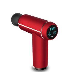 LCD Home Portable Electric Fitness Massager (Color: Red)