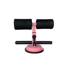 Sit-up Auxiliary Home Fitness Equipment Abdominal Muscle Clamp (Color: Pink)