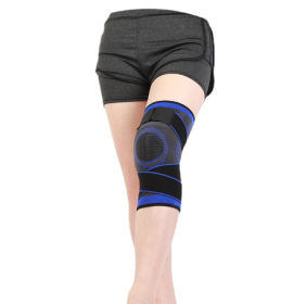 Sports Knee Pads Fitness Running Cycling Knee Support Braces Elastic Nylon Sport Compression Knee Pad Sleeve - 1PC (Color: Royal Blue)