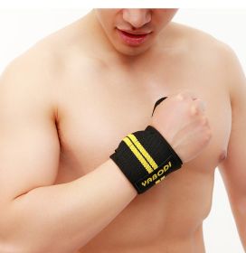 Fitness Wrist Bandage Anti Sprain Sports (Option: Yellow-Double stripe-50x8)