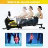 Magnetic Rowing Machine Folding Rower with 14 Level Resistance Adjustable; LCD Monitor and Tablet Holder for Foldable Rower Home Gym Cardio Workout